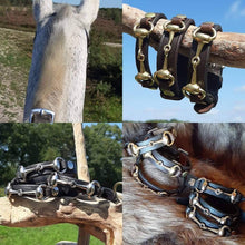 Load image into Gallery viewer, Bridle leather snaffle bracelets
