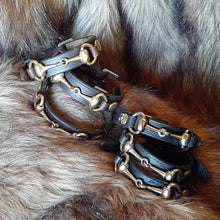 Load image into Gallery viewer, Bridle leather snaffle bracelets
